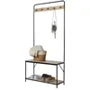 Etagère porte manteaux avec range chaussures