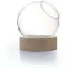 Vase Globe + Socle Bois Ø10 Cm X H11 Cm - {couleur}