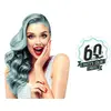 Semi-permanente kleurstof Hairgum Sixty's Color Icy Blue (60 ml)