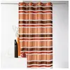 Homemaison Voilage En Organza Rayures Horizontales Marron Chocolat 140...