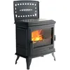 Godin Poêle À Bois Fonte 7kw Anthracite 366149 Revin Top