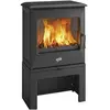 Godin Godin - Poêle à bois fonte 5kw noir 388150PEINTANTHRACITE