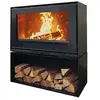 Godin Godin - Poêle à bois fonte 10kw noir 411203PEINTANTHRACITE
