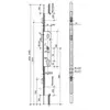 Crémone barillet axe 25mm ajustable haut et bas longueur 1780mm - FERC...
