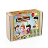 RADIS ET CAPUCINE Kit anniversaire - Monstre - 10 petits pots - Décoration personnalisable - Activité ludique - Pour enfants