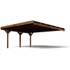 Carport en bois traité 2 voitures 299 m² - Victor