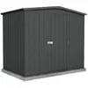 Abri de jardin en métal gris 32 m² Fraser