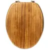5Five Toiletbril Woody - bruin - Acacia hout - universeel - standaard wc bril