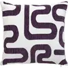 Coussin jacquard Safina violet 40x40cm Atmosphera Créateur D'intérieur