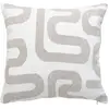 Atmosphera Coussin Déhoussable Jacquard Chenille Avec Dos En Velours