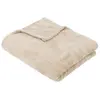 Plaid flanelle Roy beige 125x150cm Atmosphera Créateur D'intérieur