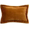 Coussin flanelle Cuddly beige lin 30x50cm Atmosphera Créateur D'intérieur