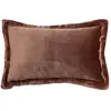Coussin flanelle Cuddly marron 38x58cm Atmosphera Créateur D'intérieur
