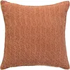 Coussin bouclette Saona terracotta 45x45cm Atmosphera Créateur D'intérieur