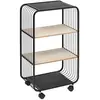5Five® 5Five Trolley - Metaal met hout - 43x28x74cm - Zwart