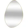Miroir organique Roman doré 60x40cm Atmosphera Créateur D'intérieur
