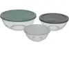 5Five Glazen Voorraaddozen - Set van 3 stuks - Ø23xH9cm - Multi