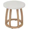 HESPERIDE Table d appoint de jardin ronde "Lemindo" 50 x 53cm en eucalyptus - Hespéride - Unique