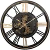 Horloge mécanique Clark métal noir D110cm - Atmosphera createur d'interieur