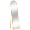 Miroir sur pied Kim bois 180x50cm - Atmosphera createur d'interieur - Beige