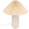 Lampe à poser Talya Porcelaine Beige H38cm - Atmosphera createur d'int...