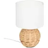 Atmosphera Créateur D'intérieur - Lampe à poser boule Sand jacinthe beige H37cm