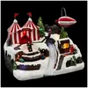 Village de Noël dirigeable animé/musical 12 LED + transfo Feeric lights & christmas