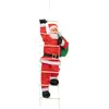 Décoration de Noël "Père Noël Grimpeur" 160cm Rouge