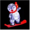 Pingouin lumineux extérieur H30cm 40 LED + transfo Feeric lights & christmas