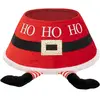 Cache Pied de sapin Rouge et Blanc avec pied du Père Noël 56 x 25 x H ...