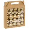 Feeric Christmas gedecoreerde kerstballen - 25x st - 6 cm - goud - kun...