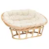 ATMOSPHERA Banquette en rotin Mamasan - Naturel - 170 x 81 x 108 cm