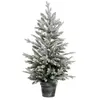 b-home-interieur.be Sapin de Noël "Frosty" 100cm vert floqué blanc à paillettes Feeric lights & christmas