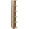 5five - étagère colonne d angle effet chêne naturel beige