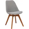 Chaise Baya en hêtre 48x55cm gris Atmosphera Créateur D'intérieur