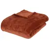 Plaid Ollis 180x230cm rose terracotta Atmosphera Créateur D'intérieur