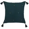 Coussin Jamana 40x40cm bleu pétrole Atmosphera Créateur D'intérieur
