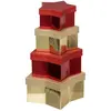 Atmosphera Complete set van cadeauverpakkingen in de vorm van een ster. 4 stuks.