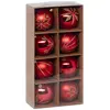 FÉÉRIC LIGHTS AND CHRISTMAS Set van kerstballen met gouden versieringen, 8 cm