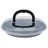 5 five simply smart Secret de Gourmet Taartvorm met deksel D33/34x7cm - Binnenmaat 32,5/34cm - Grijs