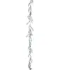 Atmosphera Guirlande van groene bladeren en zilver, 180 cm