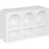 Atmosphera Créateur D'intérieur - Meuble 6 niches Soleya 110x71,5cm blanc