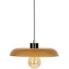 Atmosphera Créateur D'intérieur - Suspension Jody verre ambre D35cm