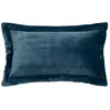 Coussin flanelle Cuddly bleu égéen 38x58cm Atmosphera Créateur D'intérieur