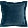 Coussin flanelle Cuddly bleu égéen 53x53cm Atmosphera Créateur D'intérieur