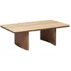 Table basse Jivan Travertin bois 120x70cm Atmosphera Créateur D'intérieur
