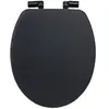 Abattant WC - FIVE - Onyx - Noir - Universel - Accessoires de salle de bain