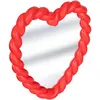 Miroir torsadé coeur Twist rouge h40cm - Atmosphera createur d'interieur