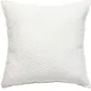 Coussin bouclette Saona blanc ivoire 45x45cm - Atmosphera créateur d'i...