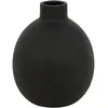 Vase céramique Rily noir H18cm - Atmosphera createur d'interieur - Noir